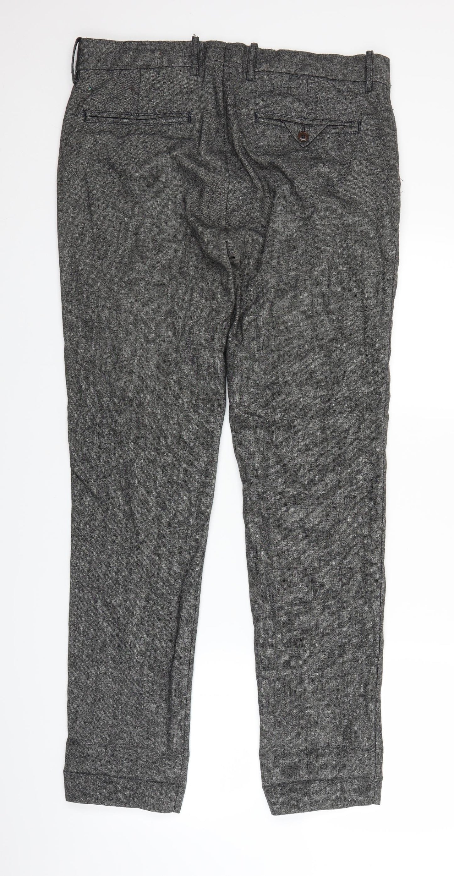 Womens UK Size 34 in H&M Regular Fit  Grey Trousers