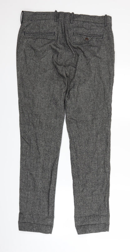 Womens UK Size 34 in H&M Regular Fit  Grey Trousers