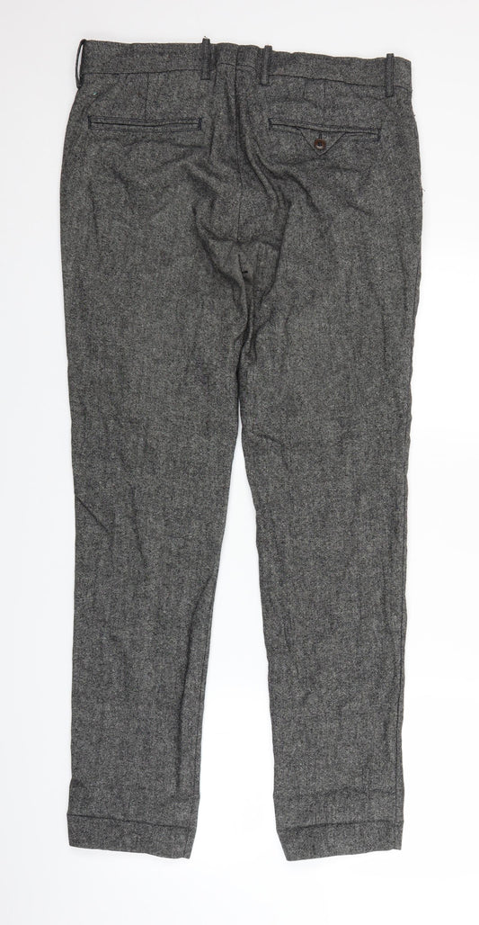 Womens UK Size 34 in H&M Regular Fit  Grey Trousers