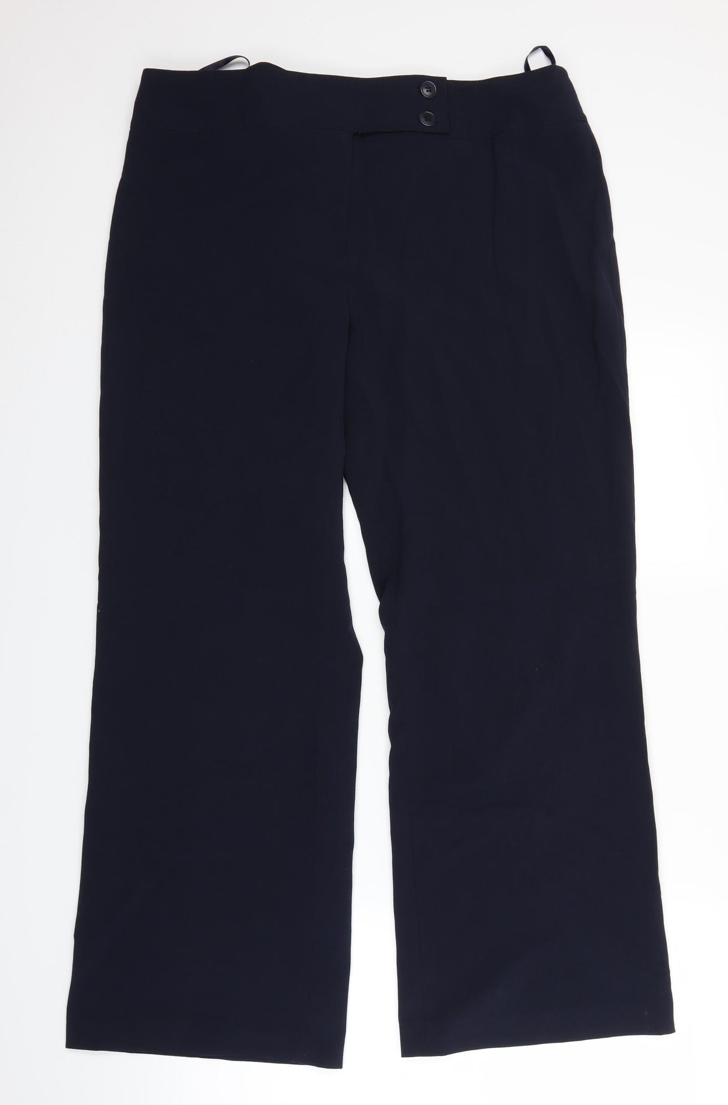 Laura Brook Womens Blue   Trousers  Size 14 L28 in