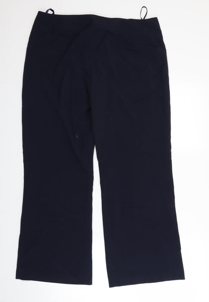 Laura Brook Womens Blue   Trousers  Size 14 L28 in