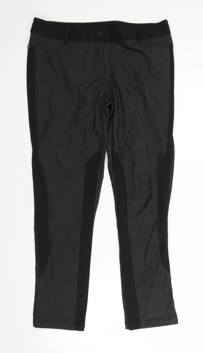 Lady Captain Womens Grey   Trousers  Size 14 L26.5 in