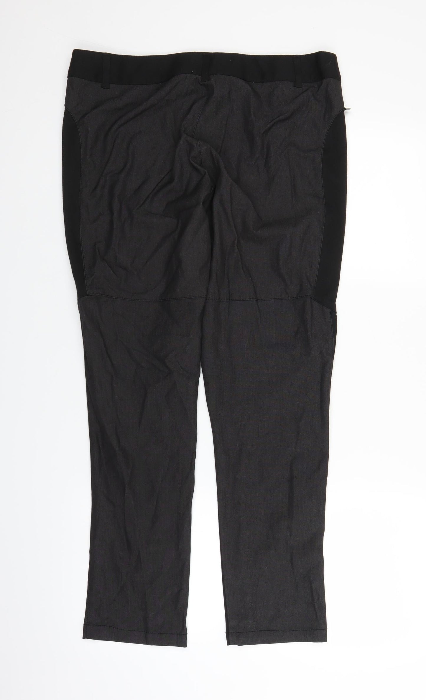 Lady Captain Womens Grey   Trousers  Size 14 L26.5 in
