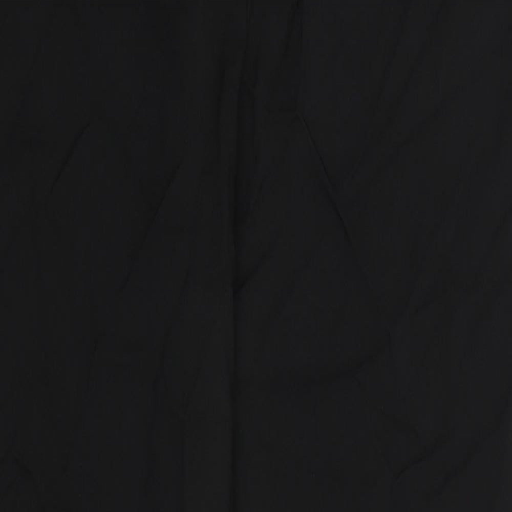 Womens UK Size 12 Papaya Regular Fit  Black Trousers