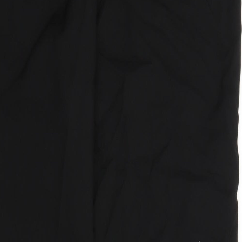 Womens UK Size 12 Papaya Regular Fit  Black Trousers