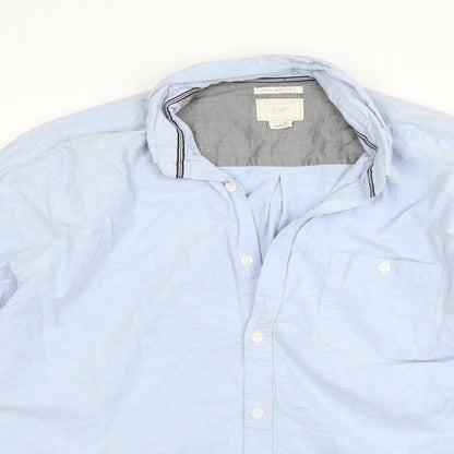 F&F Mens Blue    Button-Up Size L