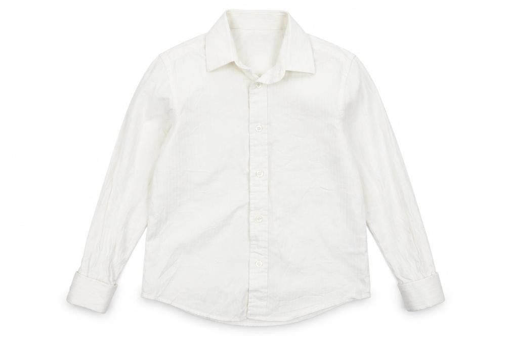 Marks & Spencer Boys White   Basic Button-Up Size 8 Years