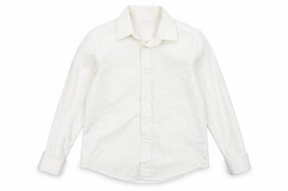 Marks & Spencer Boys White   Basic Button-Up Size 8 Years