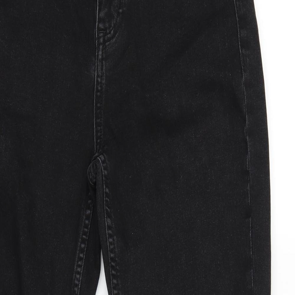 Womens UK Size 6 H&M Regular Fit Straight Black Jeans