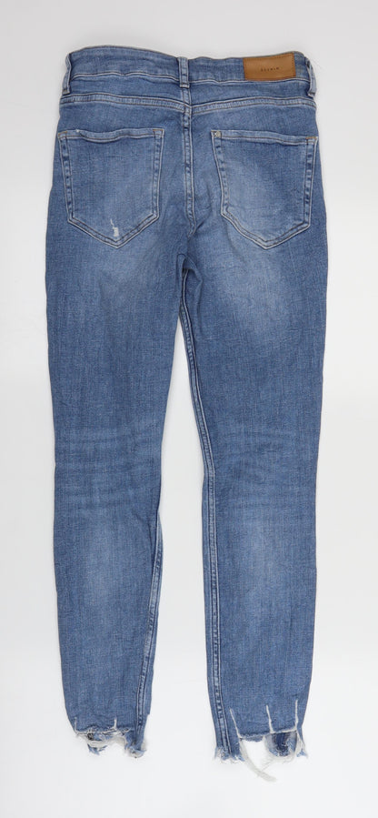 Womens UK Size 27 in H&M Regular Fit Skinny Blue Jeans