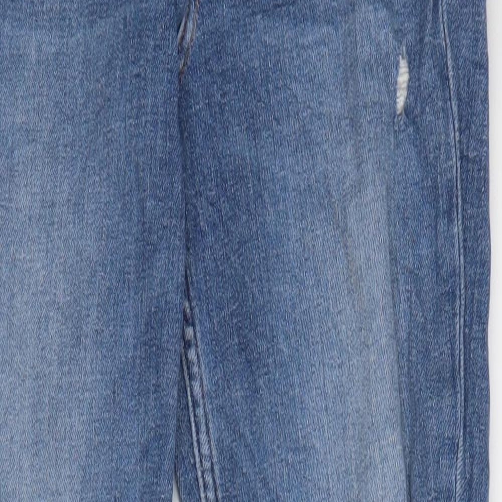 Womens UK Size 27 in H&M Regular Fit Skinny Blue Jeans