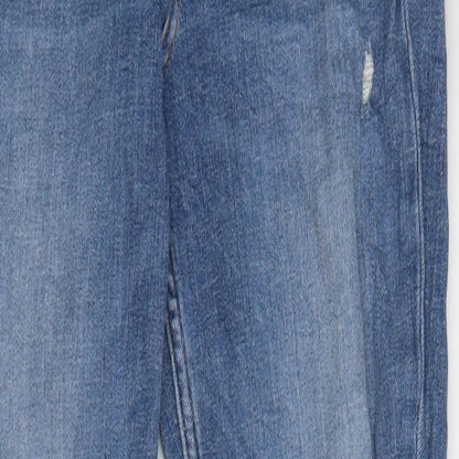Womens UK Size 27 in H&M Regular Fit Skinny Blue Jeans