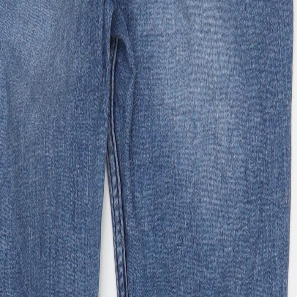 Womens UK Size 27 in H&M Regular Fit Skinny Blue Jeans