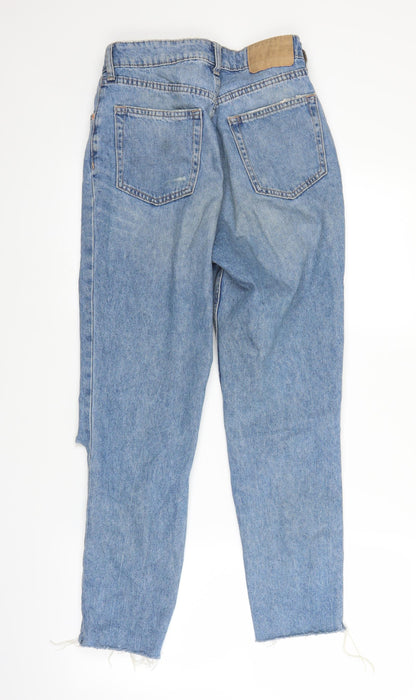 Womens UK Size 8 H&M Regular Fit Straight Blue Jeans