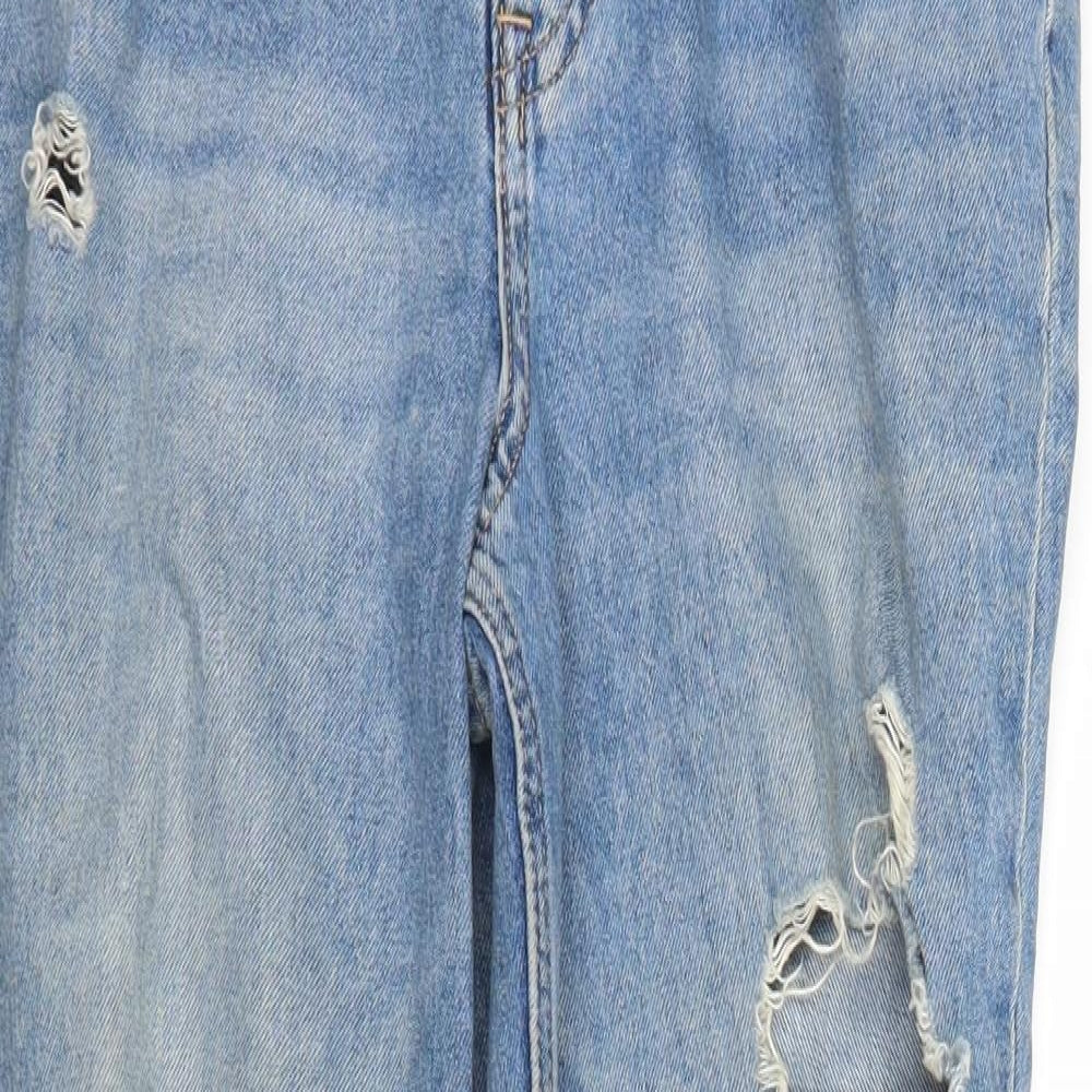Womens UK Size 8 H&M Regular Fit Straight Blue Jeans