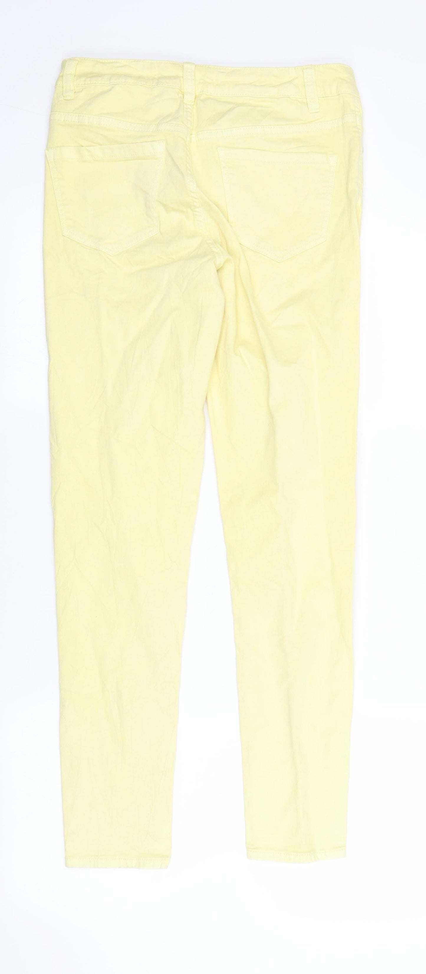 George Womens Yellow  Denim Skinny Jeans Size 12 L27 in