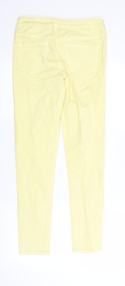 George Womens Yellow  Denim Skinny Jeans Size 12 L27 in