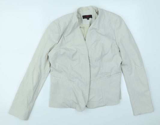 New Look Womens Beige   Jacket Blazer Size 14