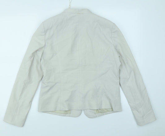 New Look Womens Beige   Jacket Blazer Size 14