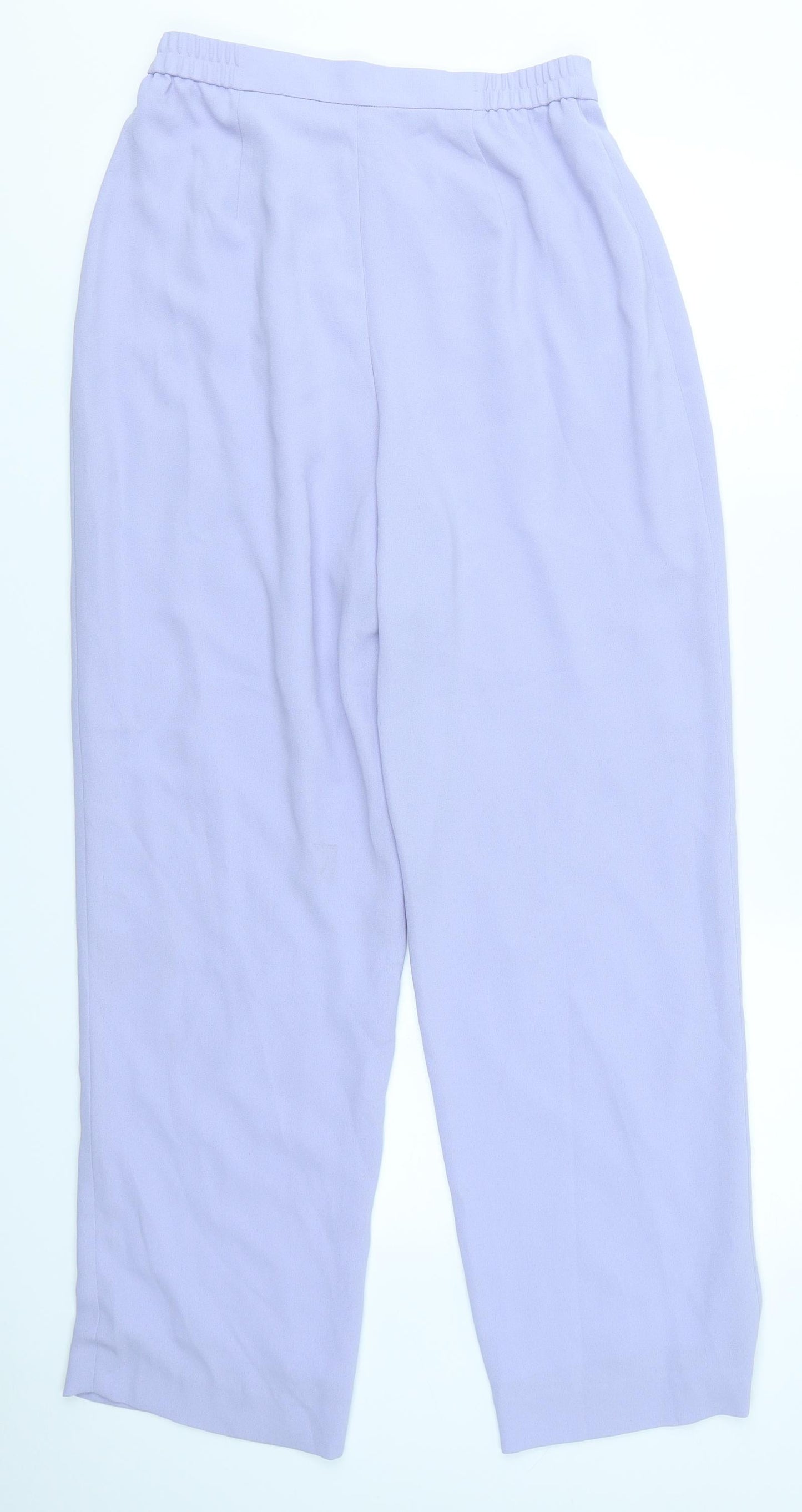 Media Womens Purple   Trousers  Size 12 L28 in