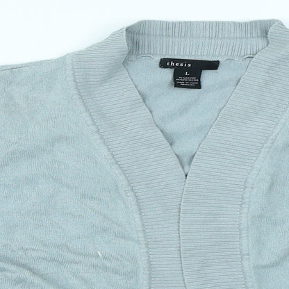 Thesis Womens Blue   Cardigan Jumper Size L