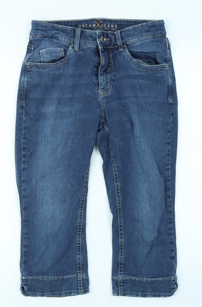 Womens UK Size 26 in Dream Jeans Regular Fit Capri Blue Jeans