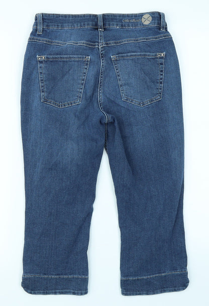 Womens UK Size 26 in Dream Jeans Regular Fit Capri Blue Jeans