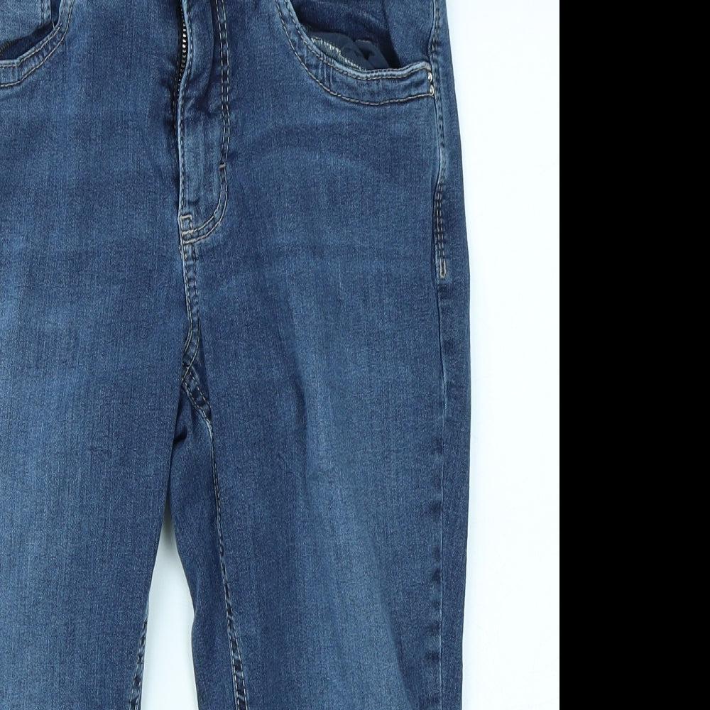 Womens UK Size 26 in Dream Jeans Regular Fit Capri Blue Jeans
