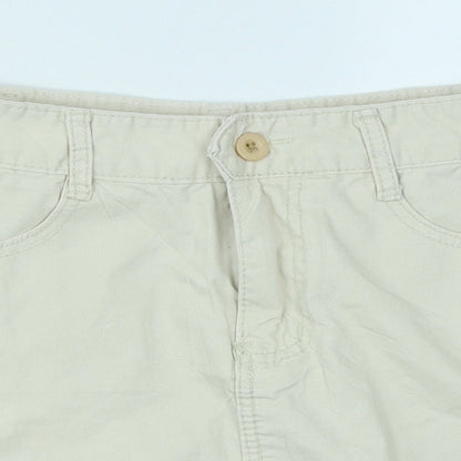 Jeans Womens Ivory  Denim A-Line Skirt Size L