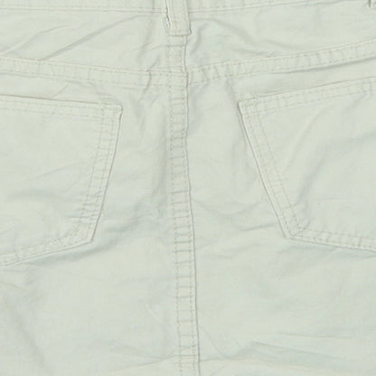 Jeans Womens Ivory  Denim A-Line Skirt Size L