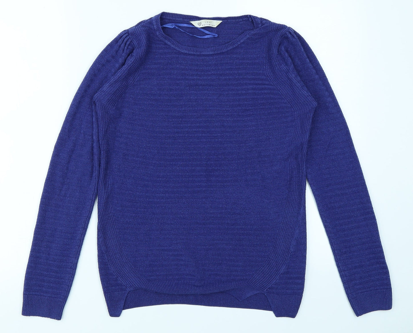 Love Knitwear Womens Blue   Pullover Jumper Size 8