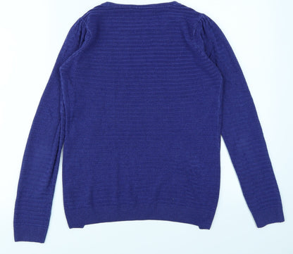Love Knitwear Womens Blue   Pullover Jumper Size 8