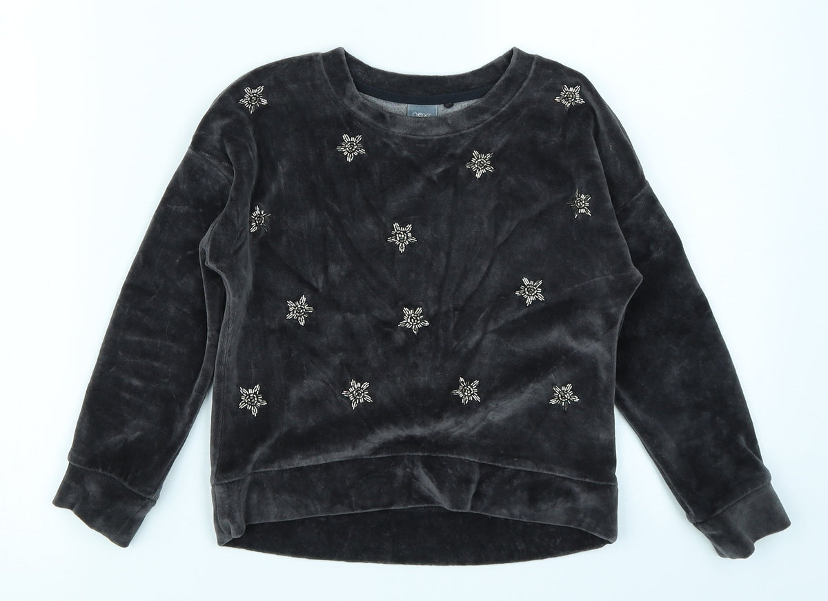 Next Girls Grey   Pullover Sweatshirt Size 6 Years