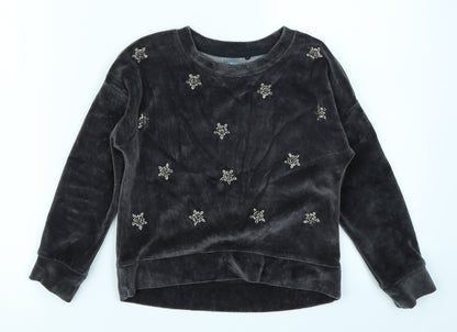 Next Girls Grey   Pullover Sweatshirt Size 6 Years