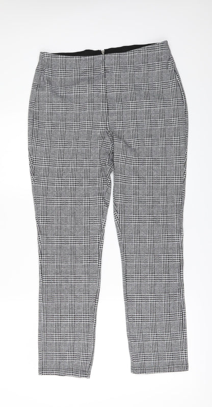Womens UK Size M H&M Regular Fit Rain Trousers Grey Trousers