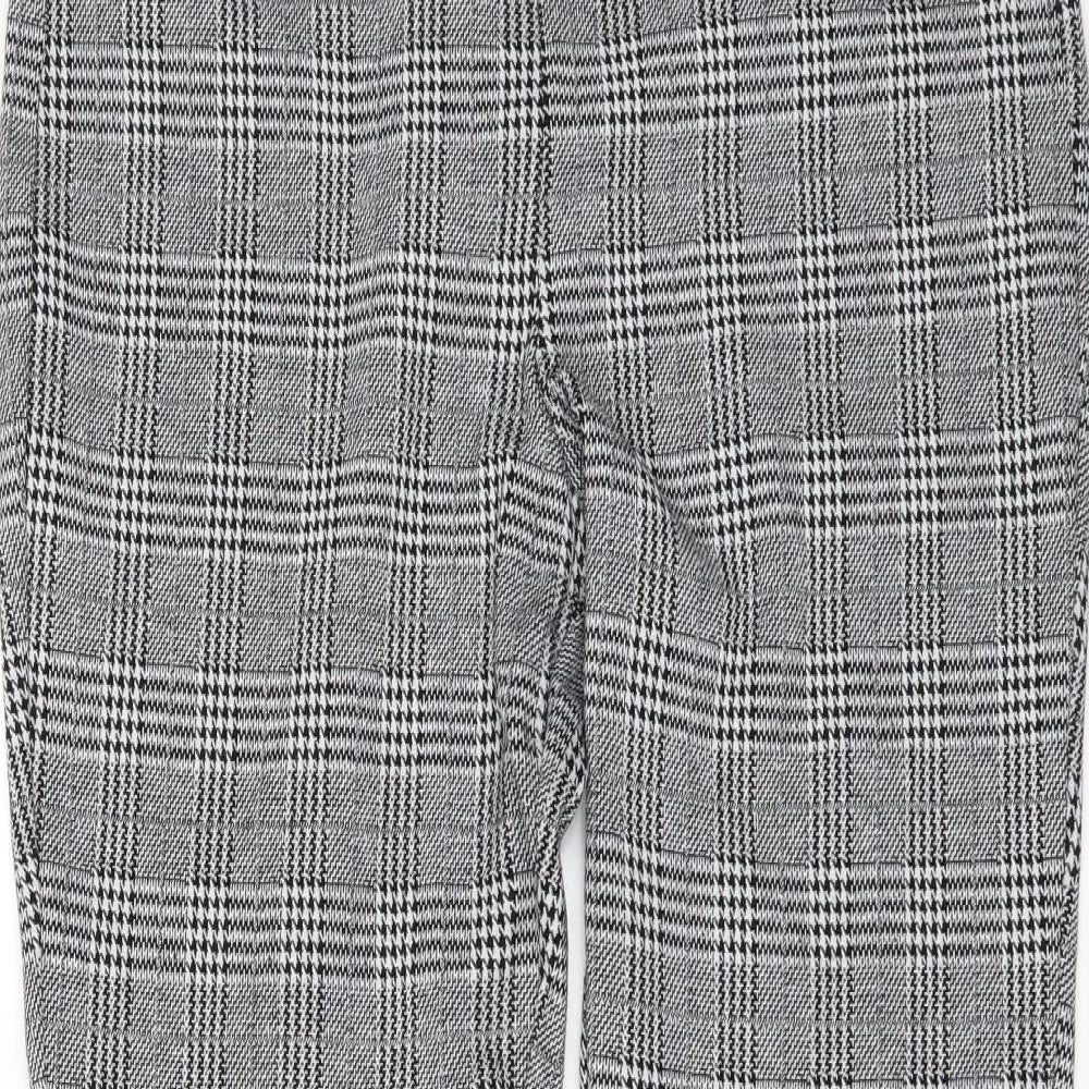 Womens UK Size M H&M Regular Fit Rain Trousers Grey Trousers