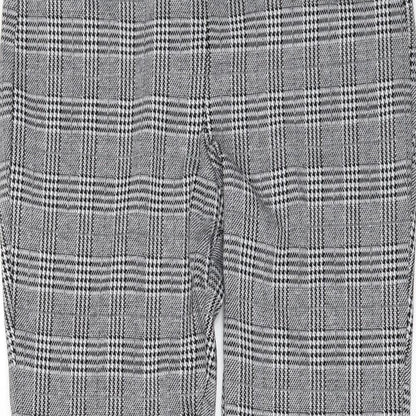 Womens UK Size M H&M Regular Fit Rain Trousers Grey Trousers