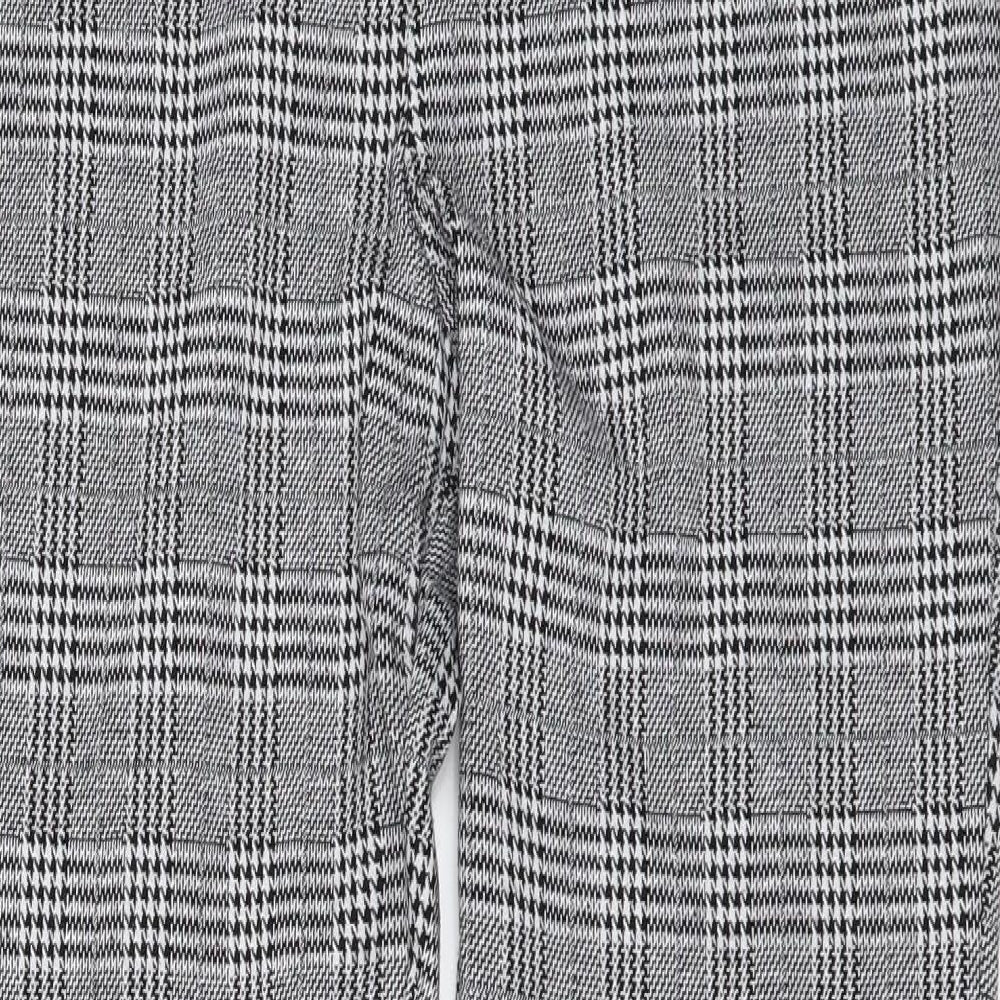 Womens UK Size M H&M Regular Fit Rain Trousers Grey Trousers