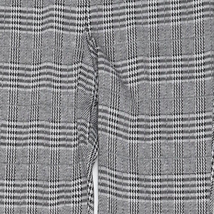 Womens UK Size M H&M Regular Fit Rain Trousers Grey Trousers
