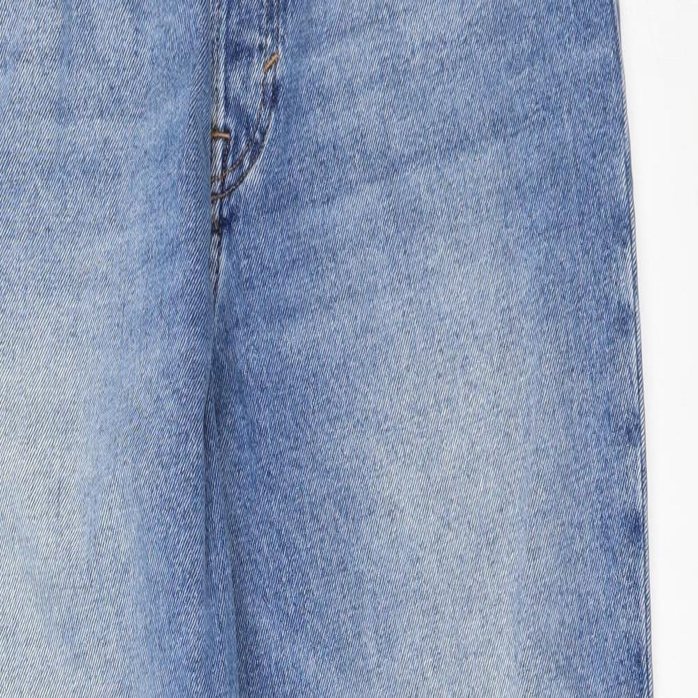 H&M Womens Blue  Denim Mom Jeans Size 32 in L29 in
