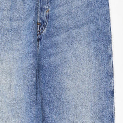 H&M Womens Blue  Denim Mom Jeans Size 32 in L29 in