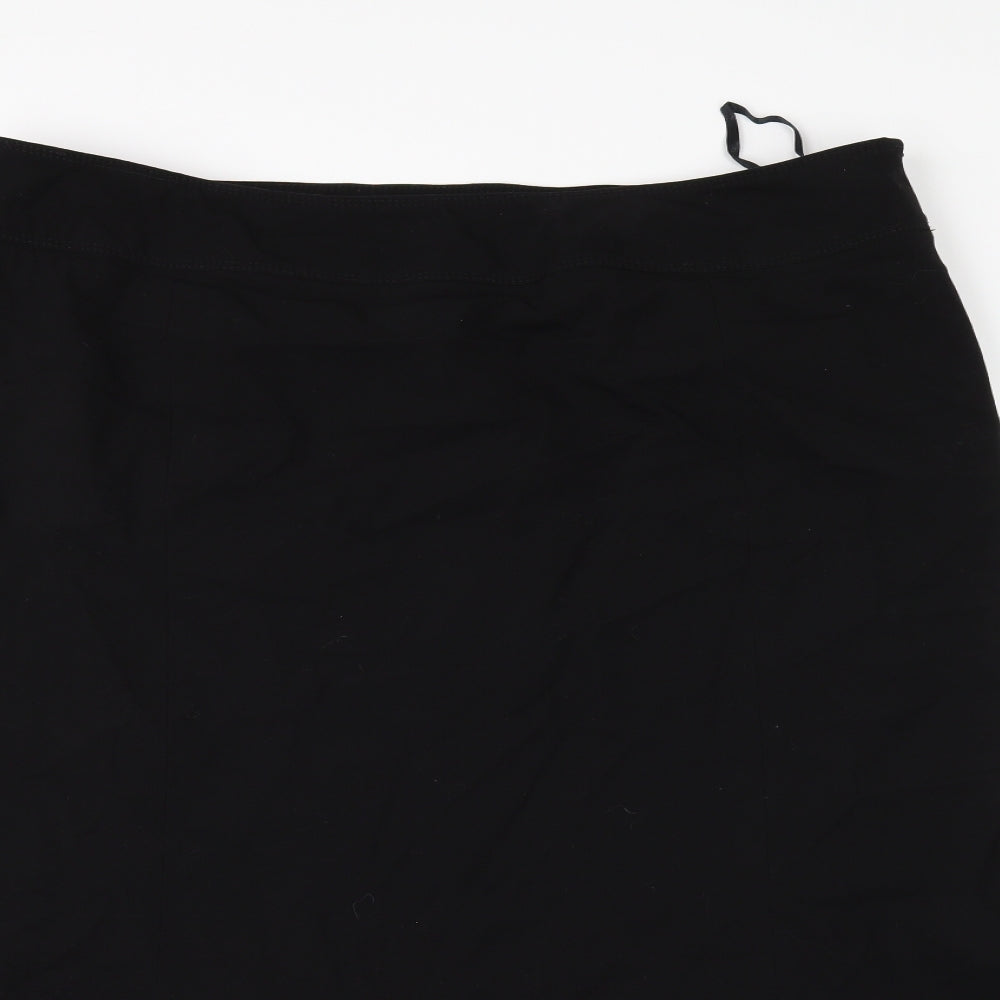 Debenhams Womens Black   A-Line Skirt Size 40 in