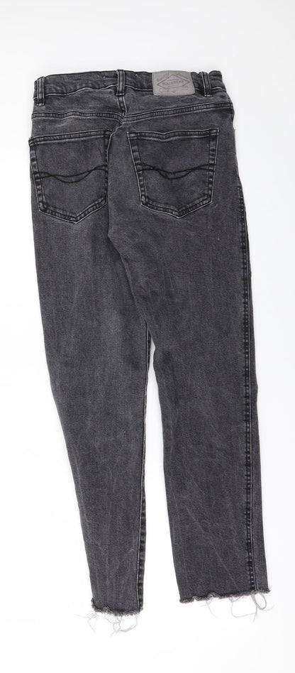 Pull&Bear Womens Grey  Denim Skinny Jeans Size 8 L25 in