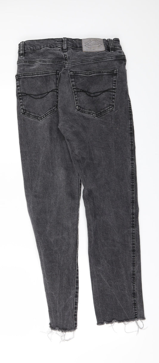 Pull&Bear Womens Grey  Denim Skinny Jeans Size 8 L25 in
