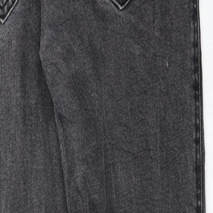 Pull&Bear Womens Grey  Denim Skinny Jeans Size 8 L25 in