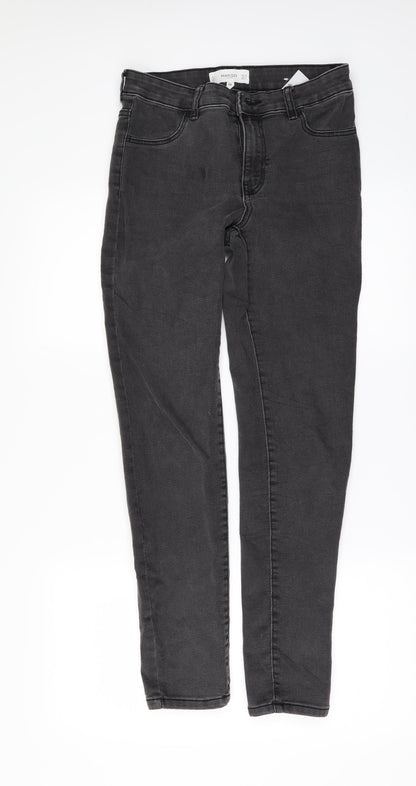 Mango Womens Black  Denim Skinny Jeans Size 8 L28 in