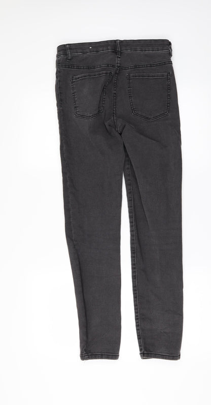 Mango Womens Black  Denim Skinny Jeans Size 8 L28 in