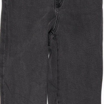Mango Womens Black  Denim Skinny Jeans Size 8 L28 in