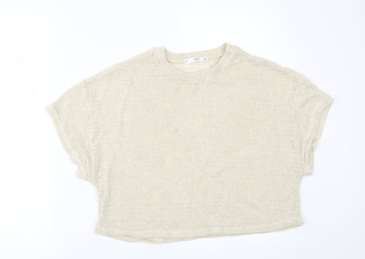 Mng Womens Beige   Pullover Jumper Size M