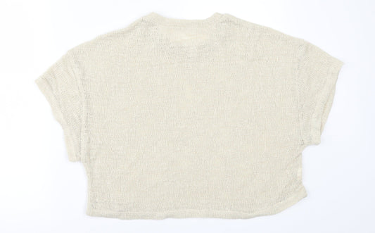 Mng Womens Beige   Pullover Jumper Size M